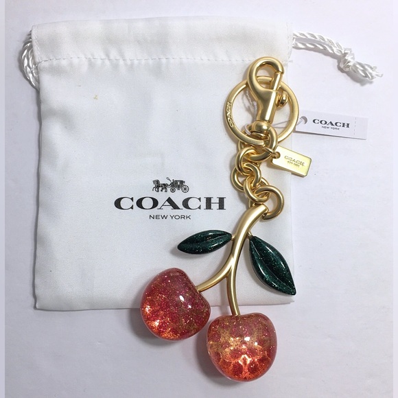 Coach Cherry Keychain Bag Charm NWT - Picture 4 of 6